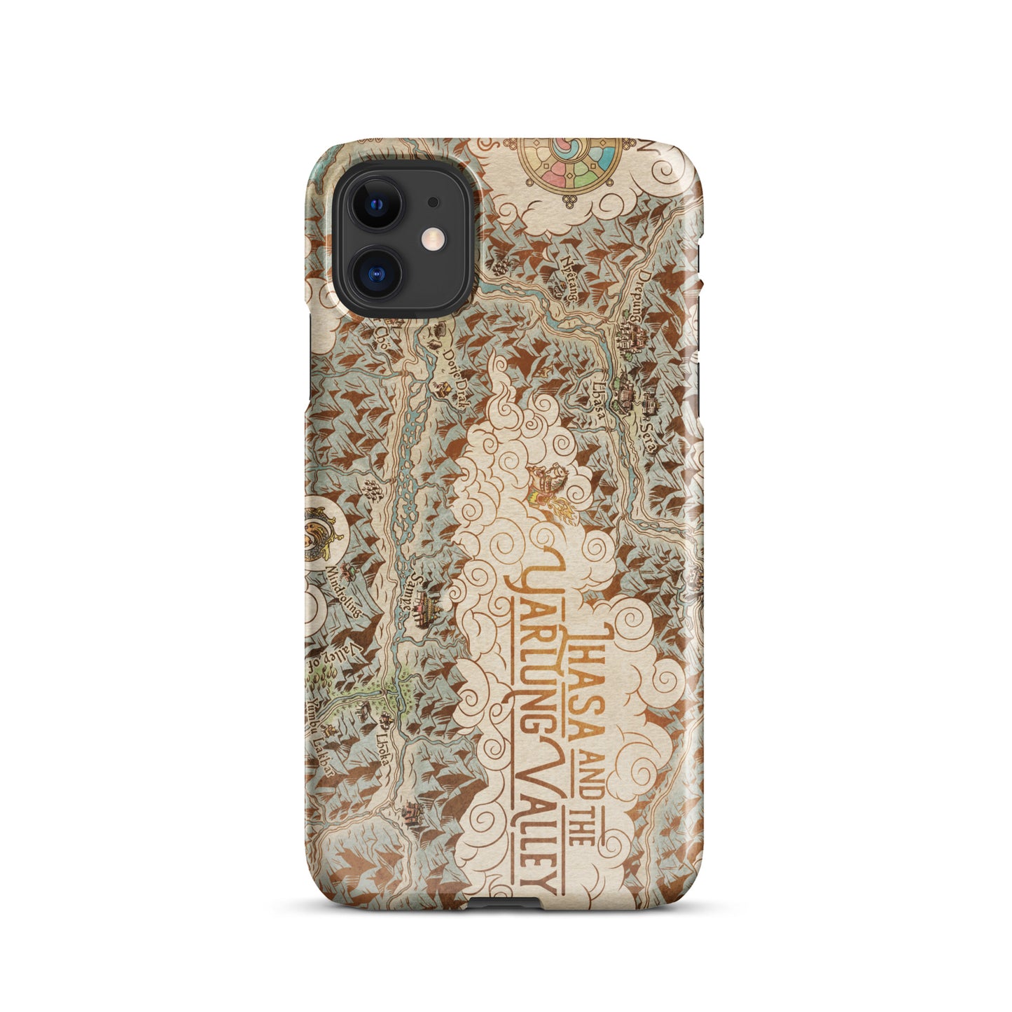 Lhasa and the Yarlung Valley illustrated snap case for iPhone® (color)