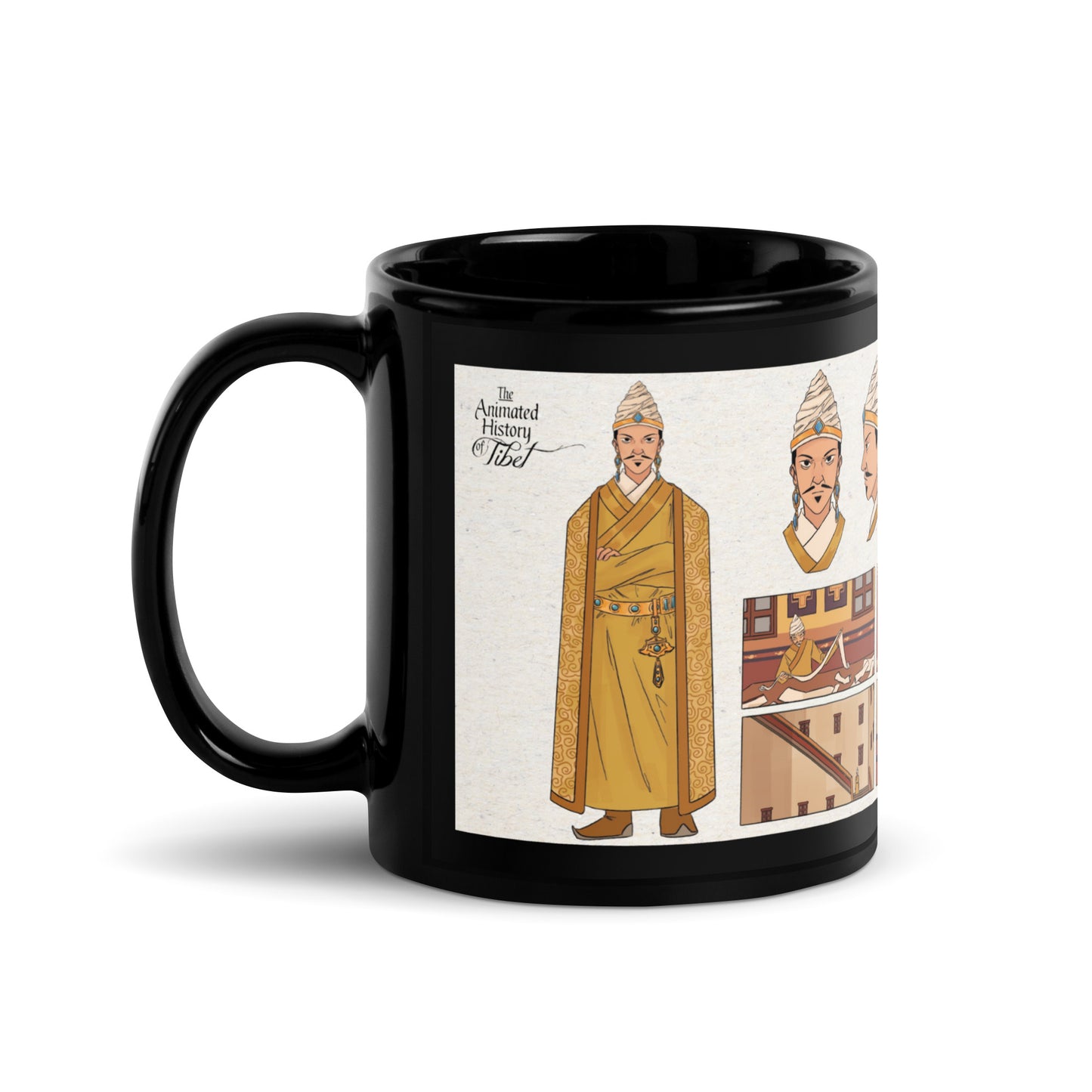 Heroes of the Tibetan Empire black glossy mug
