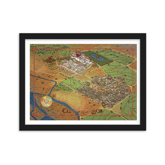 Framed matte paper poster
