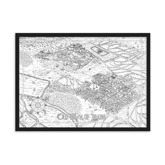 Framed matte paper poster