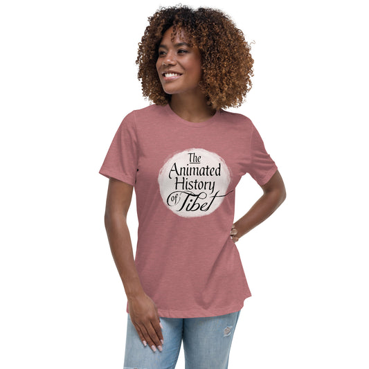 Animated History of Tibet women's relaxed T-shirt